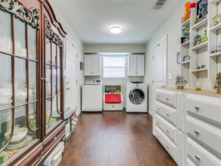 The utility room when it was on the market in 2020