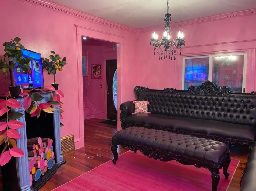 goth barbie dreamhouse, pink, wisconsin