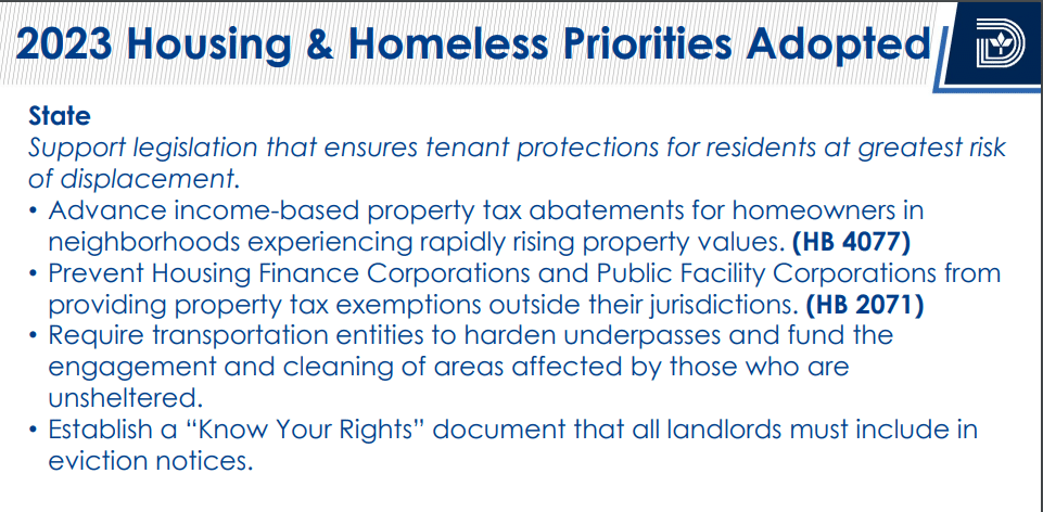 Legislative Priorities