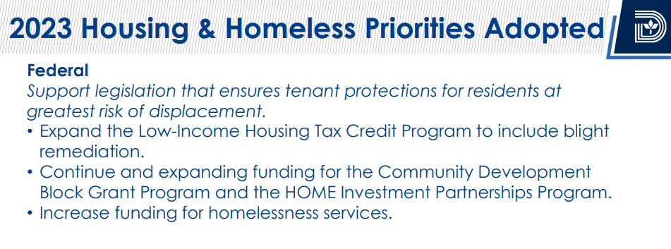 Legislative Priorities