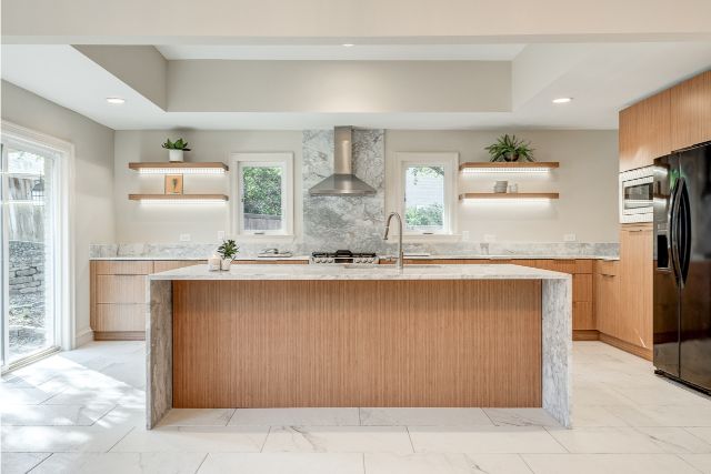 Colleyville-Texas-custom-kitchen-remodeling-white-cabinetry-blue-island