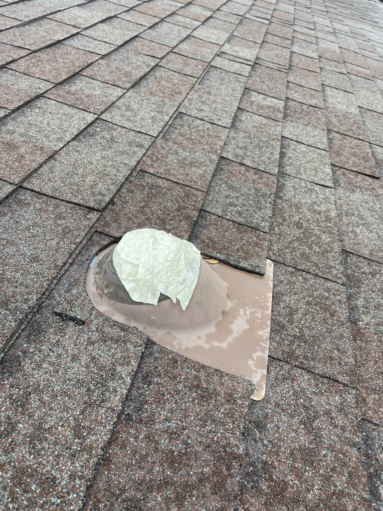 home renovation gone wrong - contractor used masking tape to cover opening