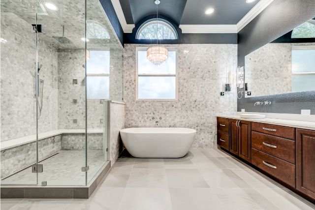 Colleyville-Texas-custom-kitchen-remodeling-white-cabinetry-blue-island
