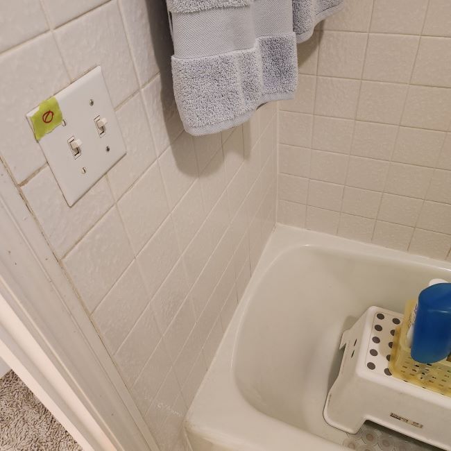 light switch in the shower