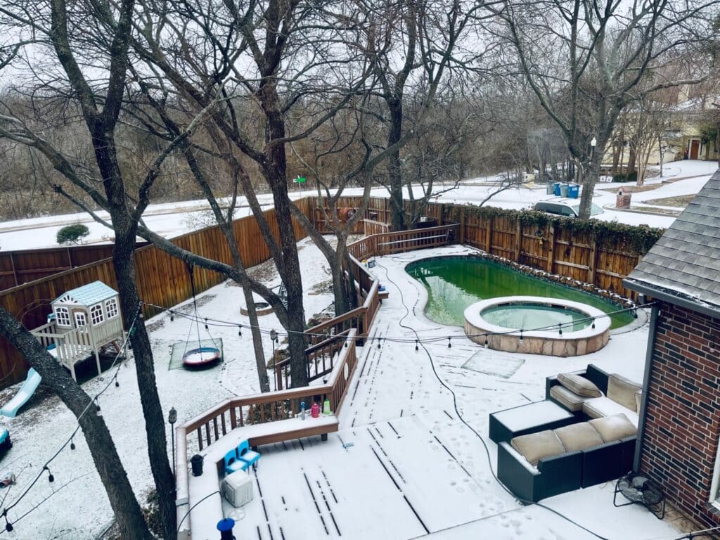 my house during the freeze