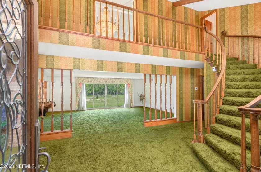 green shag, midcentury modern, Thanksgiving