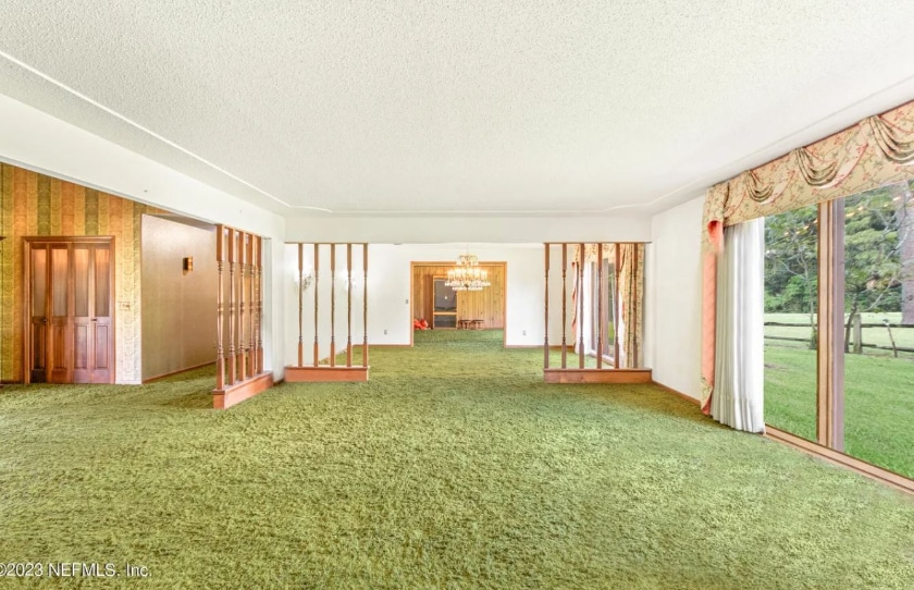 green shag, midcentury modern, Thanksgiving