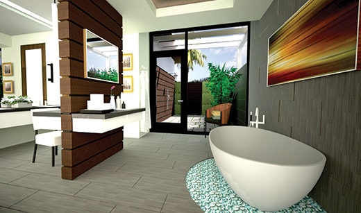 Bella-Verde-Grand-Cayman-Master-Bathroom-with-Exterior-Shower