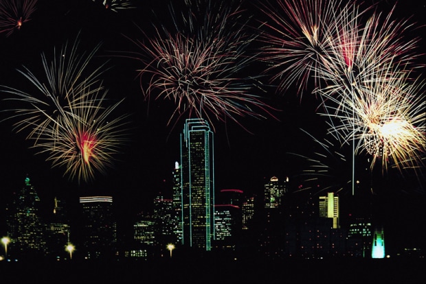 Downtown-Dallas-Fireworks