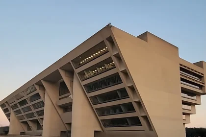 Dallas City Hall building exterior with overcast sky