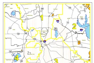 Unincorporated Area of the DFW Map