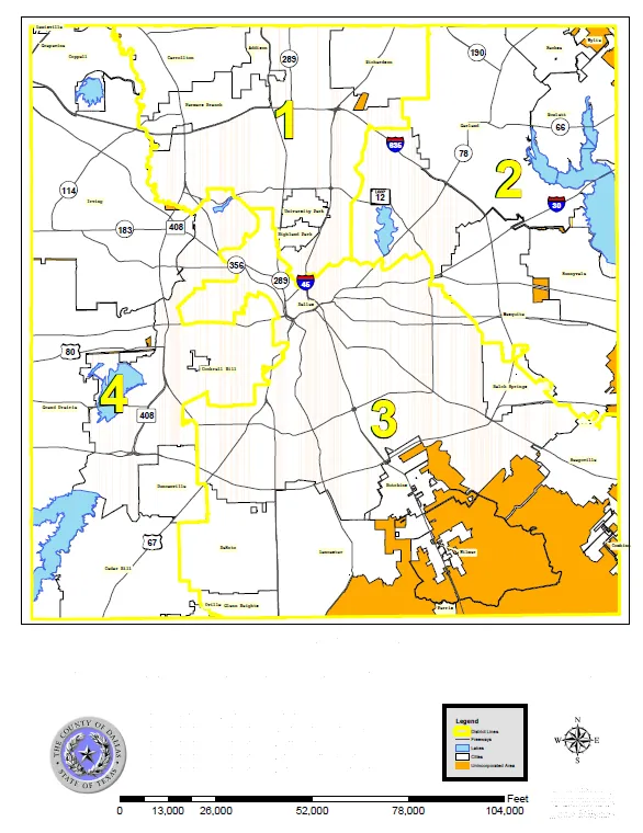 Living in an Unincorporated Area of the DFW: Pros, Cons, and What to Expect Unincorporated Area of the DFW Map