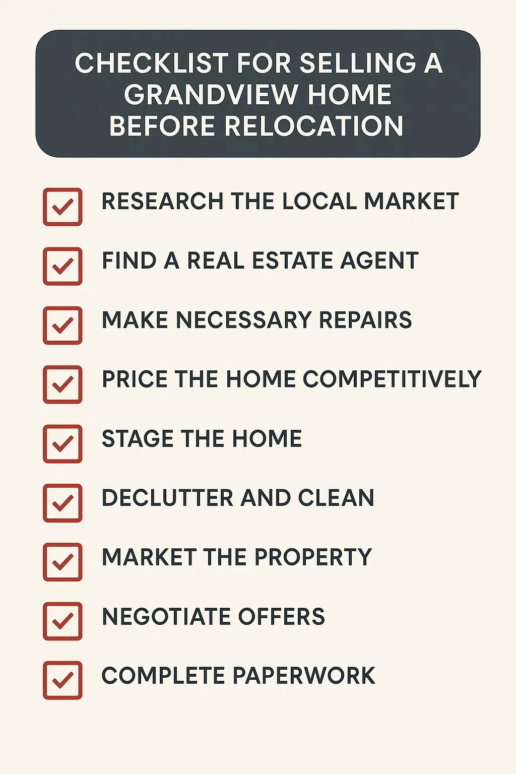 Relocating? Sell Your Grandview Home Before Your Next Move