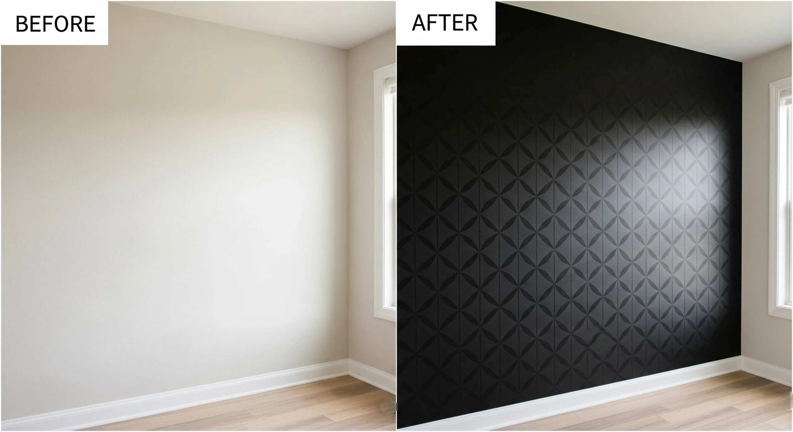 How Black Peel and Stick Wallpaper is a Realtor's Secret Weapon for Modern Listing Photos