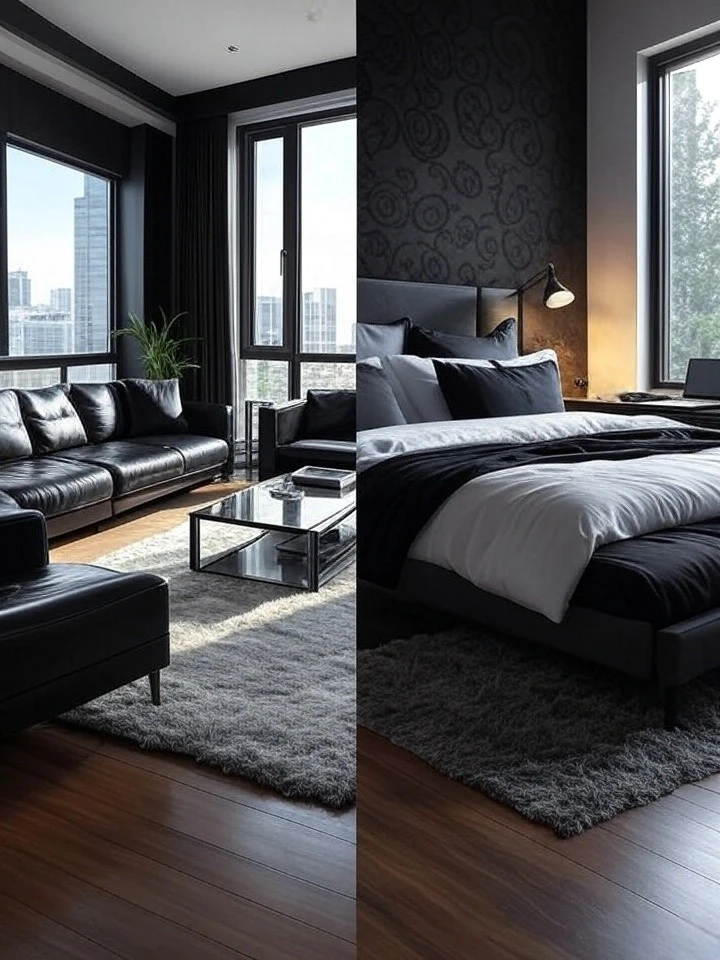 How Black Peel and Stick Wallpaper is a Realtor's Secret Weapon for Modern Listing Photos