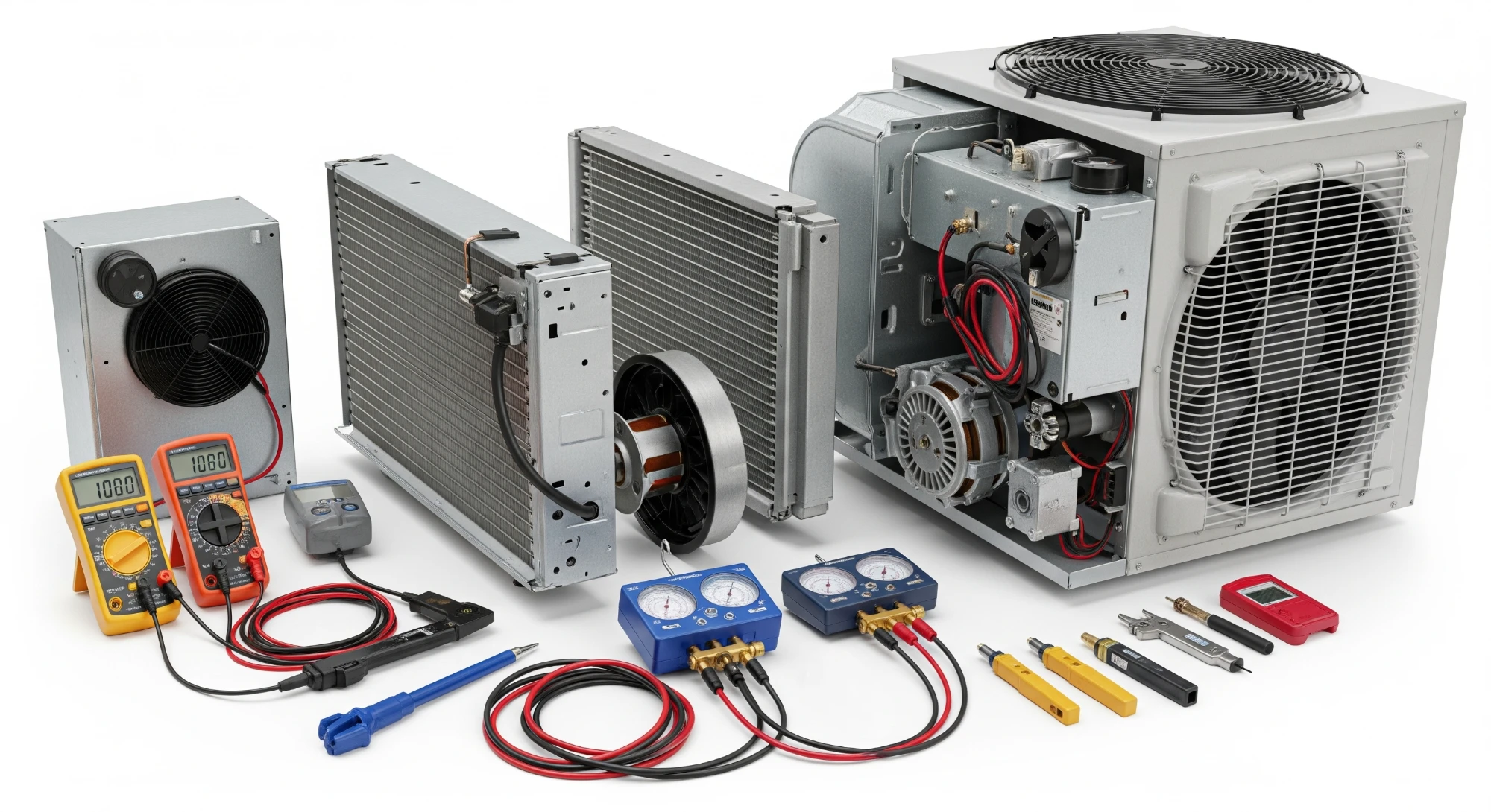 7 HVAC Questions Every Texas Homebuyer Needs to Ask Before Saying Yes HVAC unit being diagnosed for mechanical issues