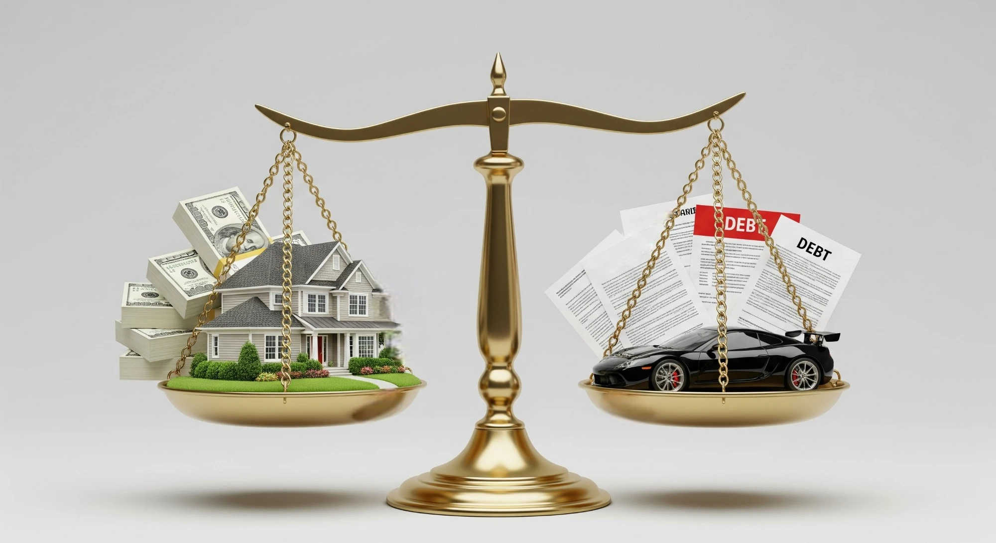 Understanding Property Division in Family Law Cases Scale Representing Equitable Distribution And Community Property