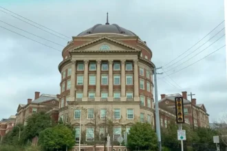 Front facade of Old Parkland East in Dallas