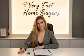 Signed contract and house keys on table
