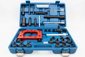Compact tool kit in a molded plastic case
