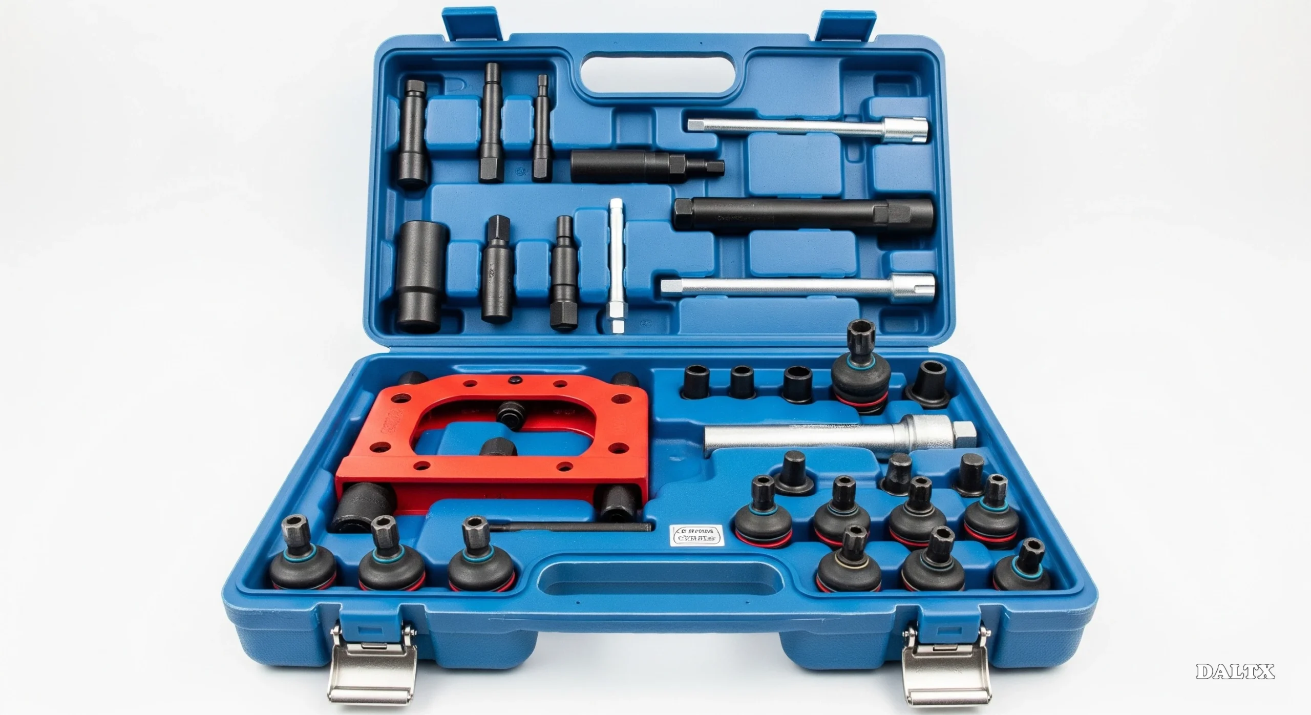 Compact tool kit in a molded plastic case