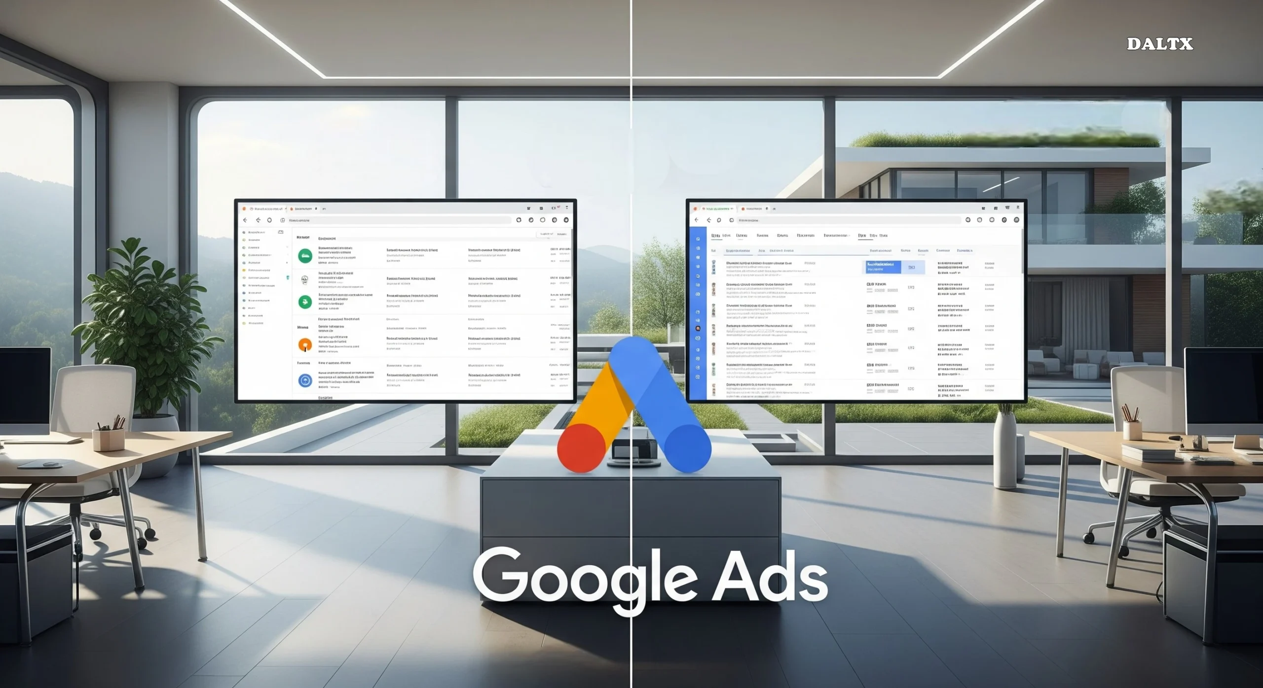 Why PPC Advertising Is a Smart Investment for Real Estate Businesses Split-screen comparison of organic vs paid search results