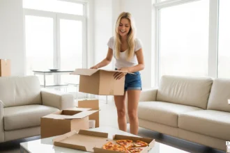 NYC unpacking after move