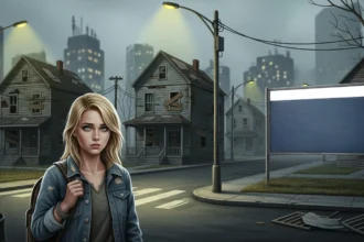 Illustration of factors that make a neighborhood unsafe