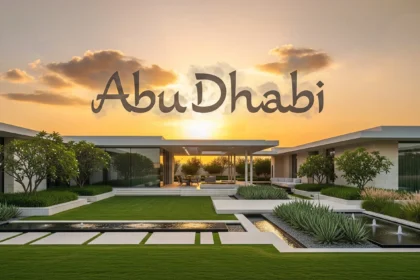 Luxury villa in Abu Dhabi exterior view