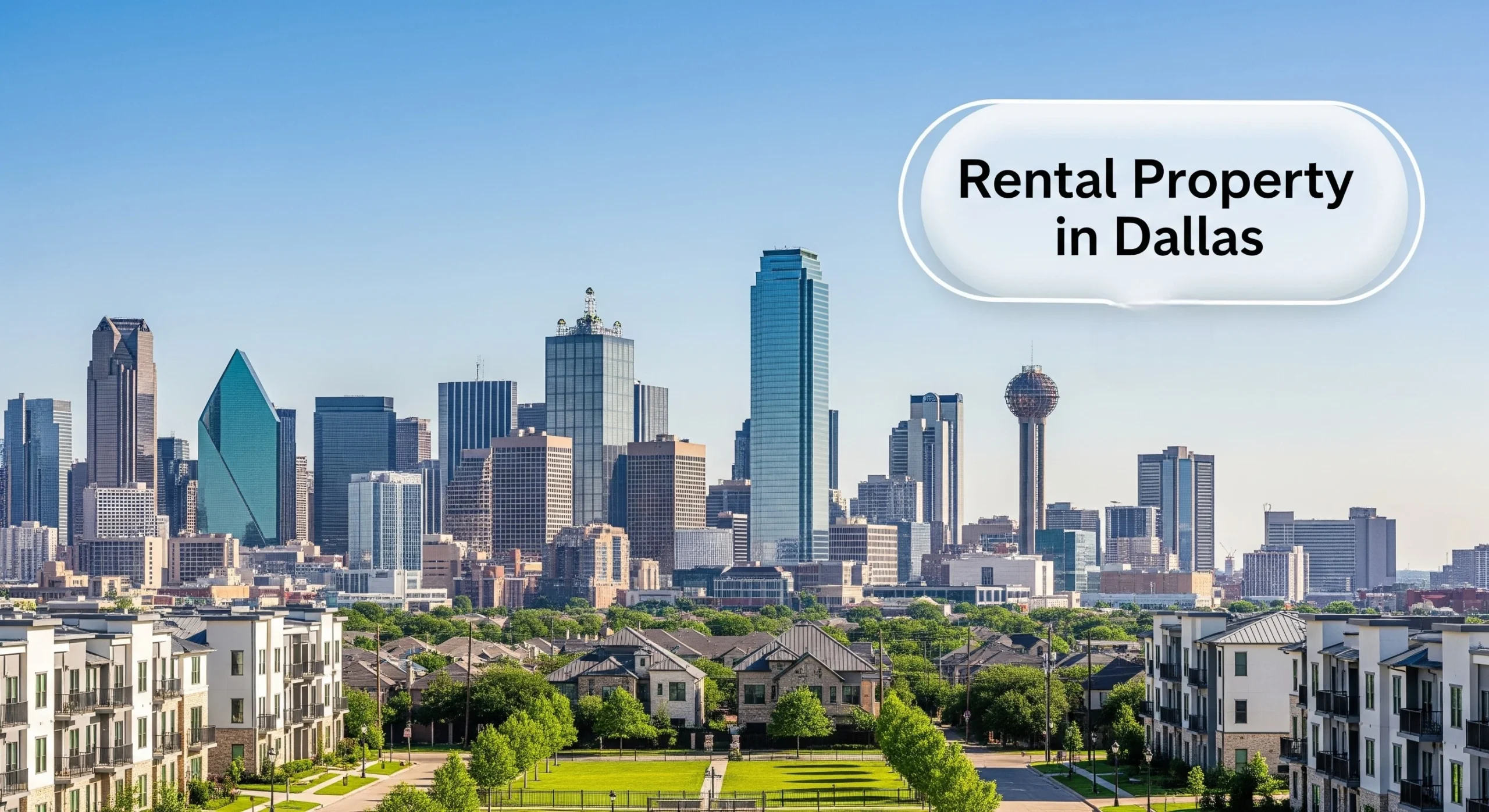 Dallas rental property investment skyline
