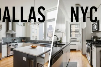 Spacious Dallas kitchen compared to NYC apartment