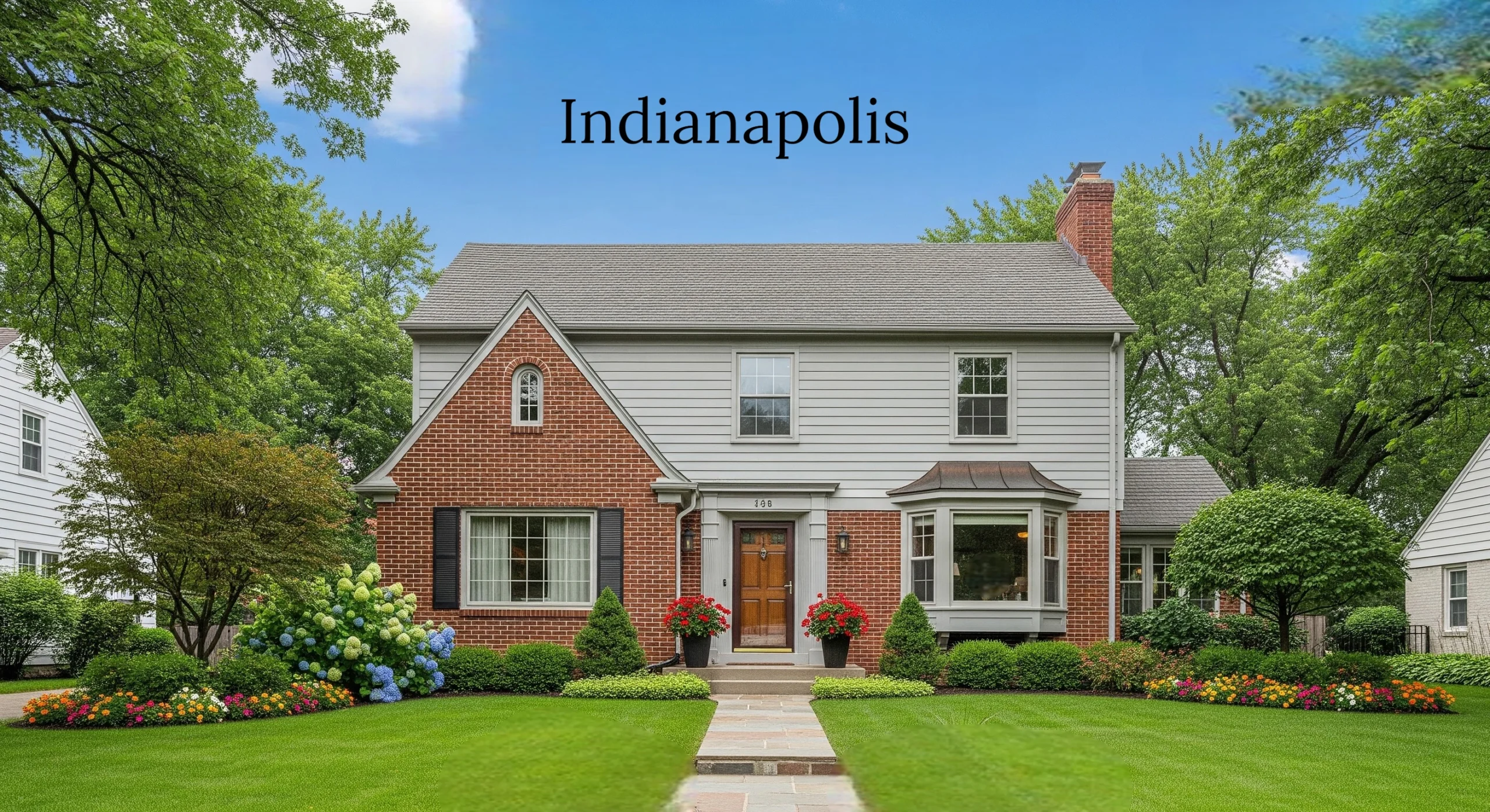 Well-maintained Indianapolis home with attractive curb appeal