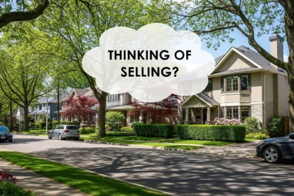 Neighborhood street of homes