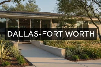 Single-story home in Dallas-Fort Worth with accessible design and landscaped yard