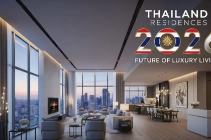 Luxury branded residence penthouse with Bangkok skyline view and hotel-style concierge living