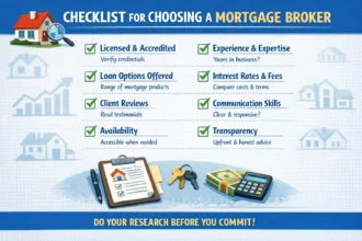 Checklist for choosing a mortgage broker