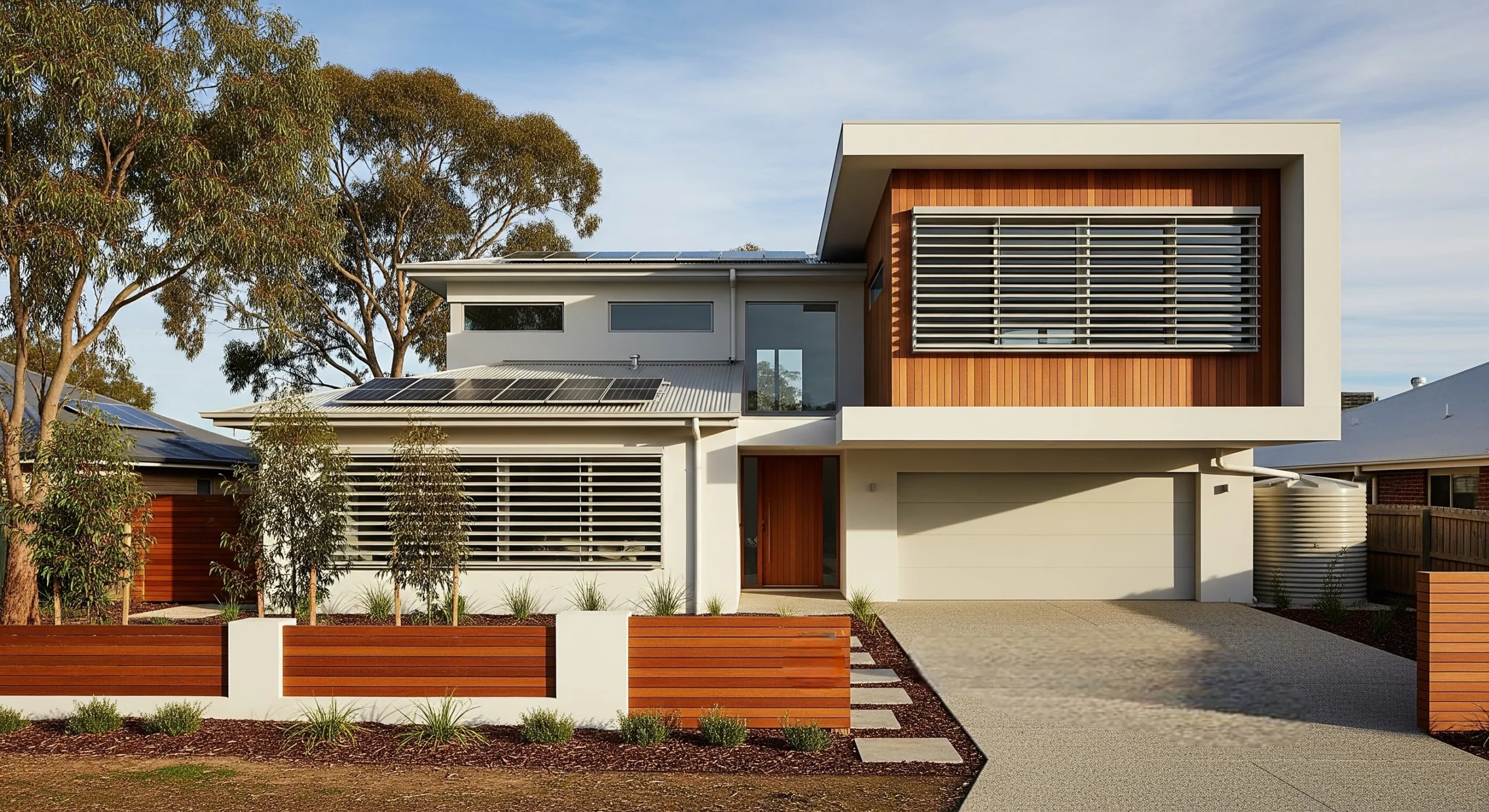 Energy-efficient Australian home with modern exterior upgrades