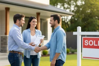 Satisfied buyers after a thorough inspection and smooth closing