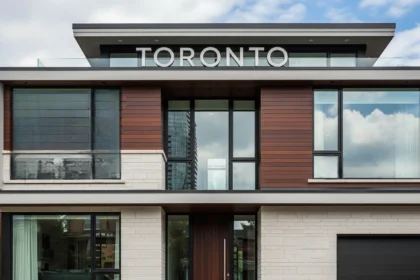 Premium double-pane windows on a modern Toronto home exterior
