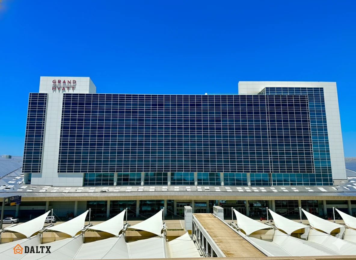 Grand Hyatt hotel at Dallas Fort Worth International Airport connected to Terminal D.