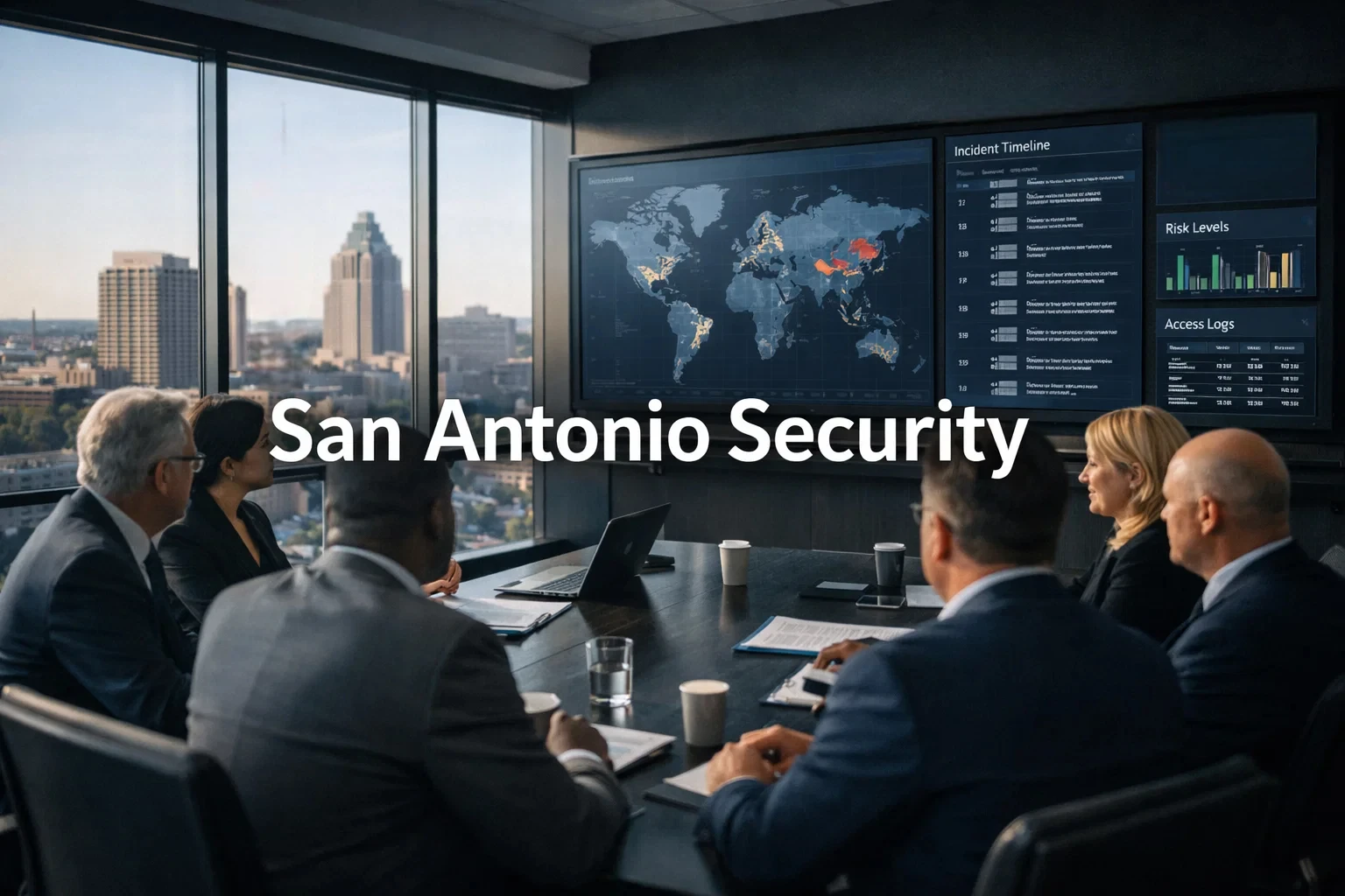 Integrated intelligence briefing for corporate security leaders in San Antonio office