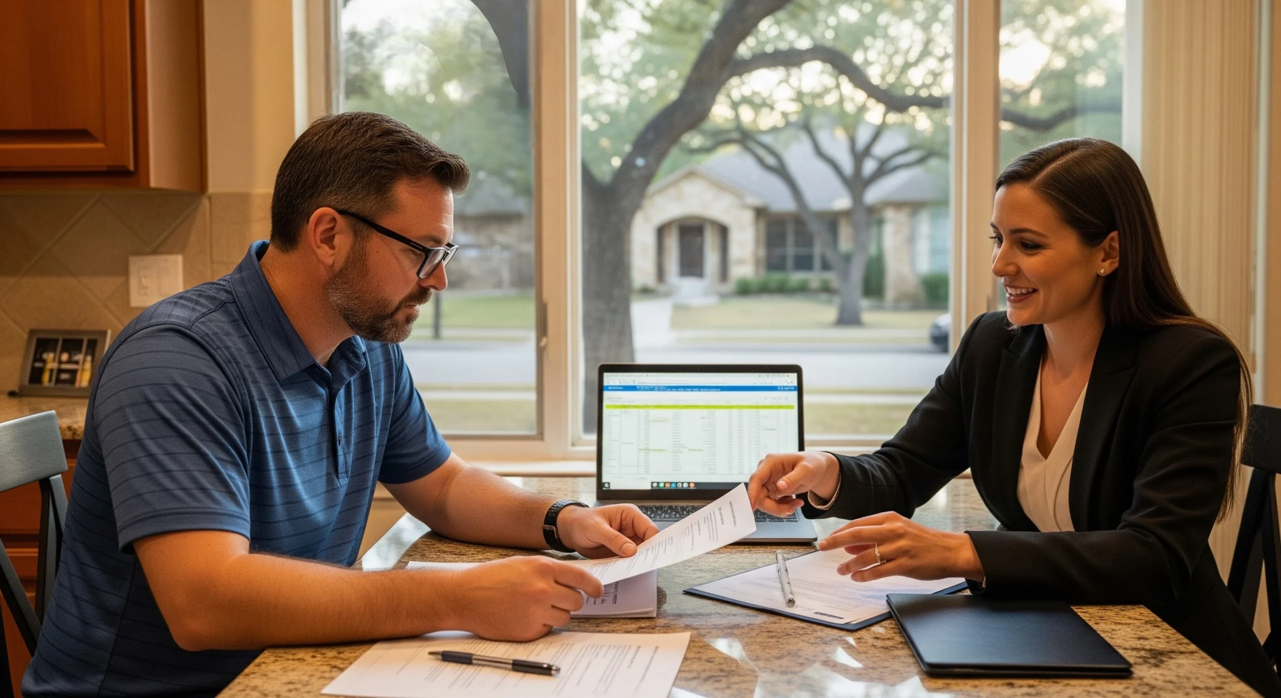 San Antonio homeowner comparing a cash offer for a home sale