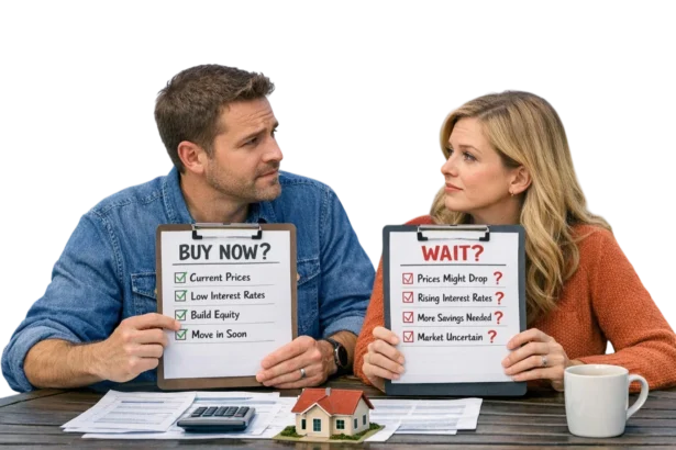 Dallas buyer meeting with a local agent to compare monthly payment and equity scenarios