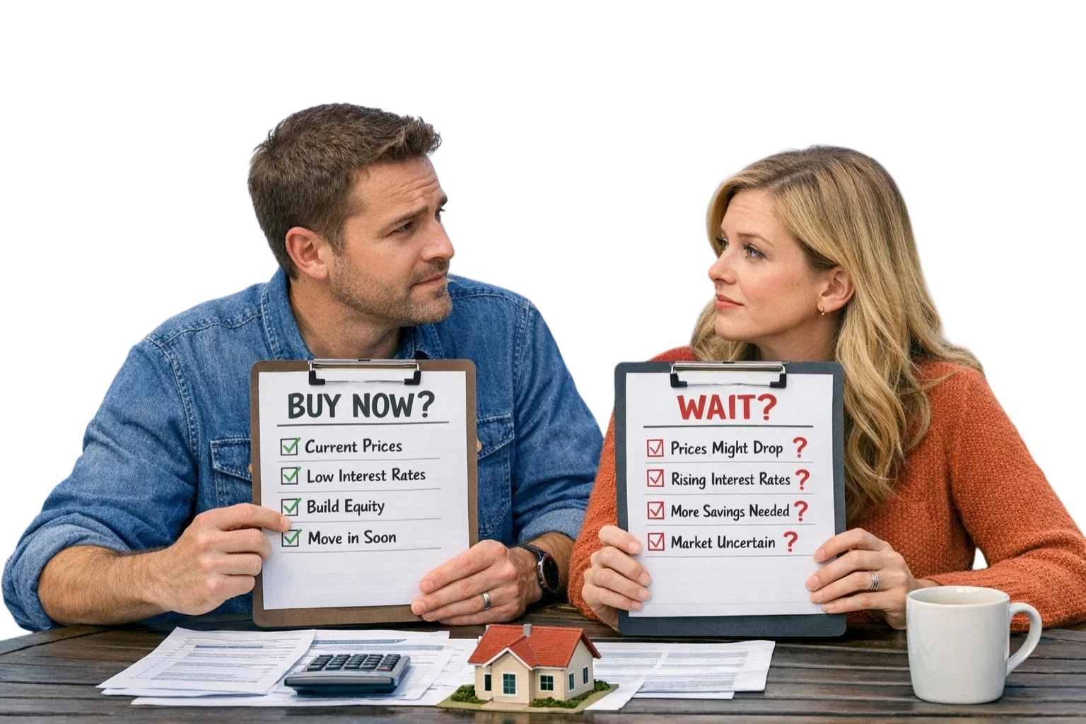 Dallas buyer meeting with a local agent to compare monthly payment and equity scenarios