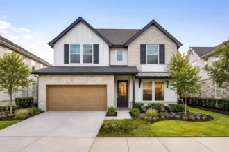 Newly built single-family rental home in a Dallas master-planned community