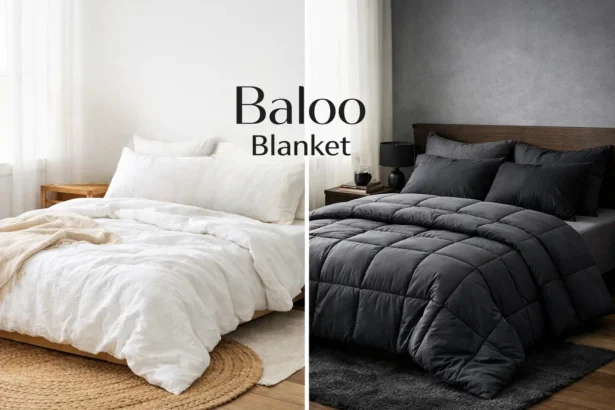 Breathable cotton weighted blanket in a bright bedroom styled to suggest a premium alternative.