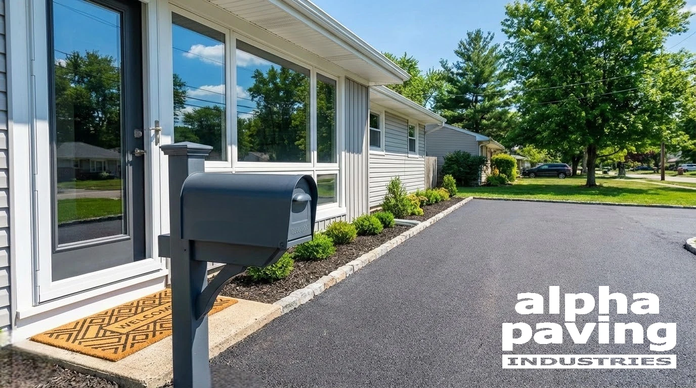Final curb appeal details including a new mailbox, welcome mat, and clean windows