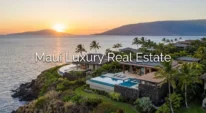 Maui luxury residences overlooking the ocean in an exclusive real estate setting