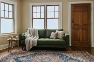 Quiet room with rug and window sealing upgrades