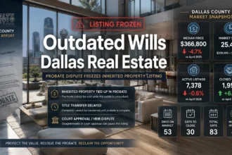 Probate dispute freezing an inherited property listing